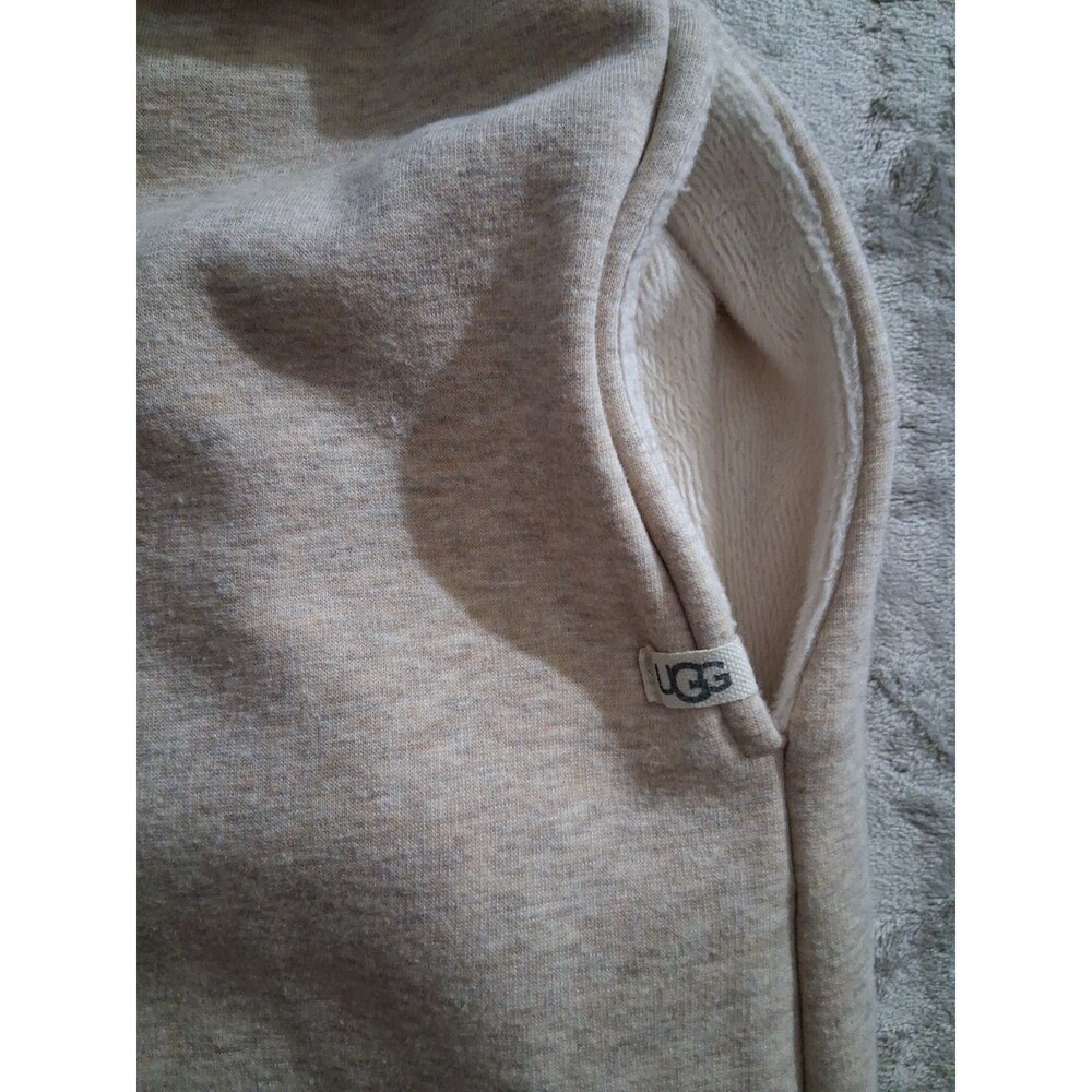 UGG Women Duffield 11 Oatmeal Plush Fleece Robe Shawl Collar Belted Cozy Lounge - Picture 11 of 12